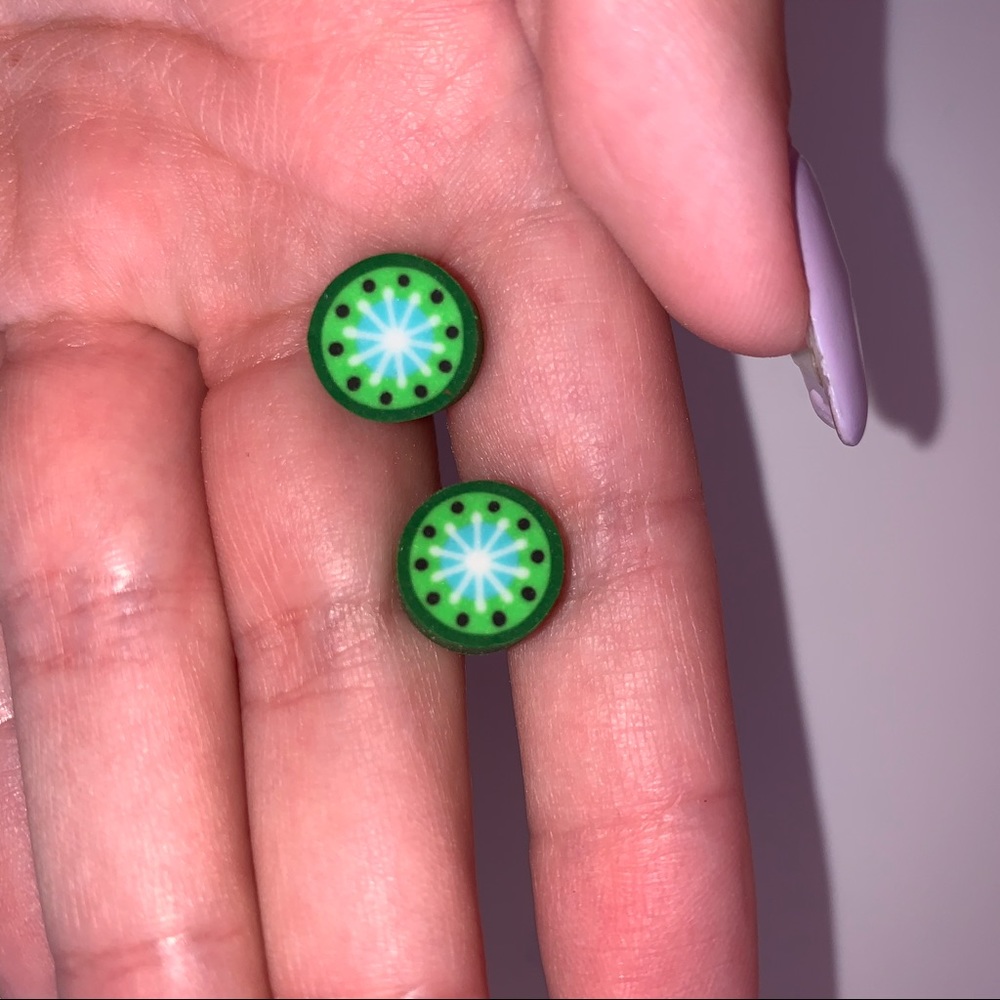 kiwi earrings